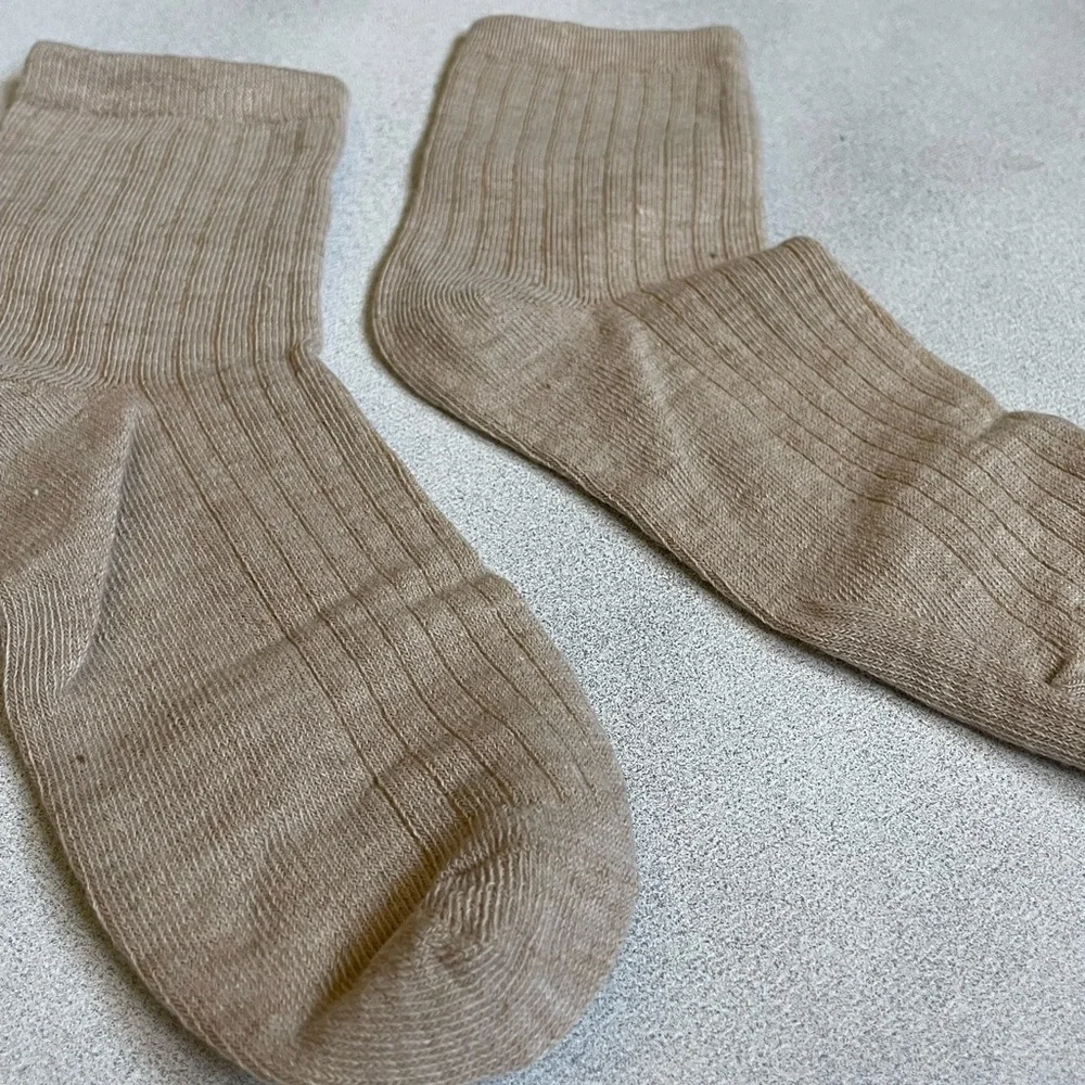 NEW Men’s Low-cut Ankle Socks (Light Tan, Onepair/Onesize)